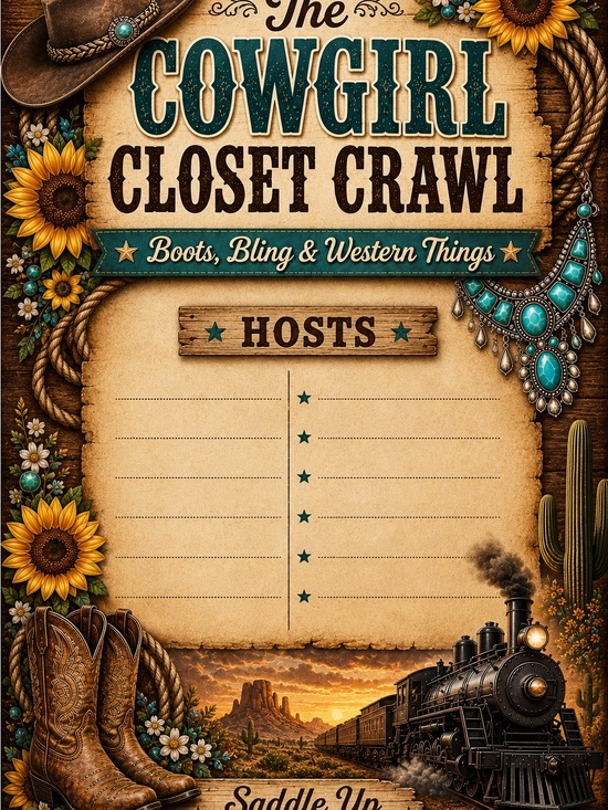 Punkyprincess1 Other - The Cowgirl Closet Crawl Live Flyer! 💛🤎🤠